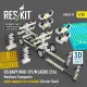 Reskit Rsk32-0022 1/32 Us Navy Mhu-191/M Aero 21a Munitions Transporter With Adapters For Missiles Carrier Fleet