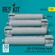 Reskit Rs32-0515 1/32 Cbu-97/105 Cluster Bombs 4 Pcs 3d Printed Resin Kit
