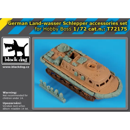 Black Dog T72175 1/72 German Land-wasser Schlepper Accessories Set For Hobby Boss