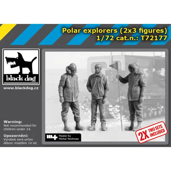 Black Dog T72177 1/72 Polar Explorers 2x3 Figures Black Dog T72177 1/72 Polar Explorers 2x3 Figures