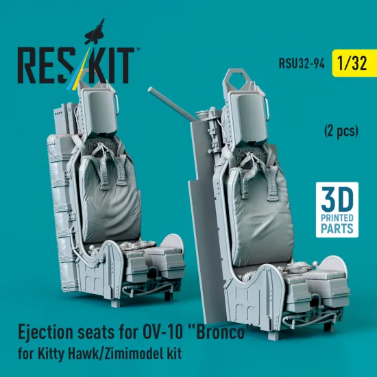 Reskit Rsu32-0094 1/32 Ejection Seats For Ov-10 Bronco 2 Pcs For Kitty Hawk And Zimimodel