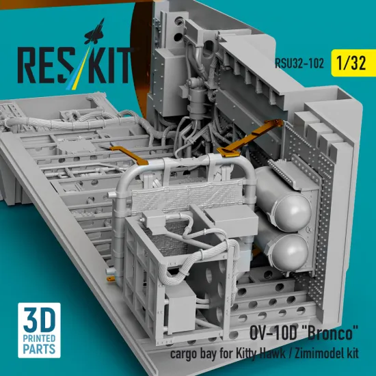 Reskit Rsu32-0102 1/32 Ov-10d Bronco Cargo Bay For Kitty Hawk/Zimimodel Kit
