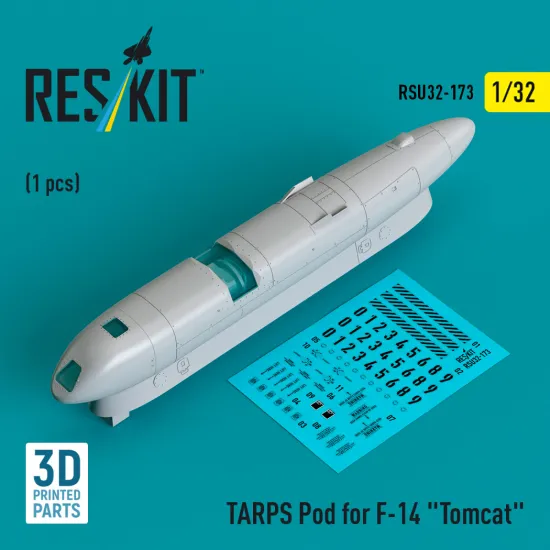 Reskit Rsu32-0173 1/32 Tarps Pod For F-14 Tomcat 1 Pcs Resin Kit