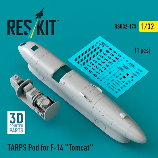 Reskit Rsu32-0173 1/32 Tarps Pod For F-14 Tomcat 1 Pcs Resin Kit