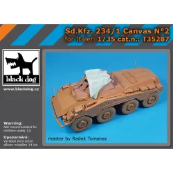 Black Dog T35287 1/35 Sd Kfz 234/1 Canvas N2