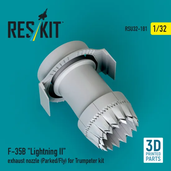 Reskit Rsu32-0181 1/32 F-35b Lightning Ii Exhaust Nozzle Parked/Fly Trumpeter