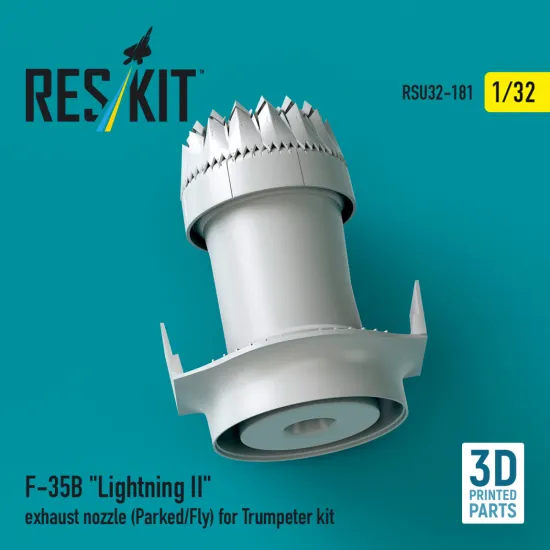 Reskit Rsu32-0181 1/32 F-35b Lightning Ii Exhaust Nozzle Parked/Fly Trumpeter