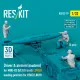 Reskit Rsf32-0079 1/32 Driver And Airmen Modern 3 Pcs Mhu-83 D/E Lift Truck Lower Loading Position For Rsk32-0010