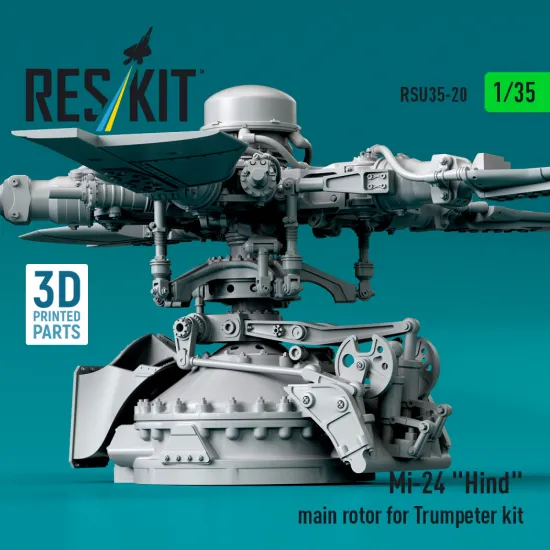 Reskit Rsu35-0020 1/35 Mi-24 Hind Main Rotor For Trumpeter Kit 3d Printed