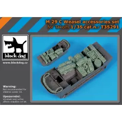 Black Dog T35291 1/35 M 29 C Weasel Accessories Set For Takom