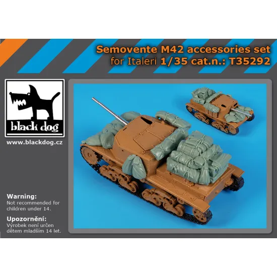 Black Dog T35292 1/35 Semovente M42 Accessories Set For Italeri
