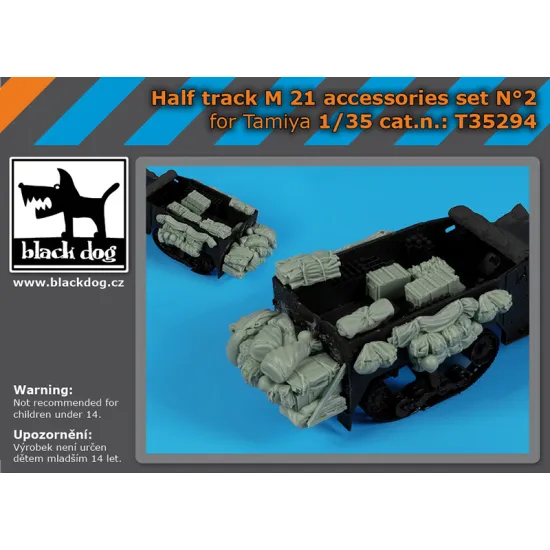 Black Dog T35294 1/35 Half Track M 21 Accessories Set N 2 For Tamiya
