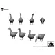 Black Dog 3d35029 1/35 Geese 4pcs 3d Printed