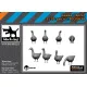 Black Dog 3d35029 1/35 Geese 4pcs 3d Printed