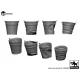 Black Dog 3d16015 1/16 Tin Buckets 4pcs 3d Printed