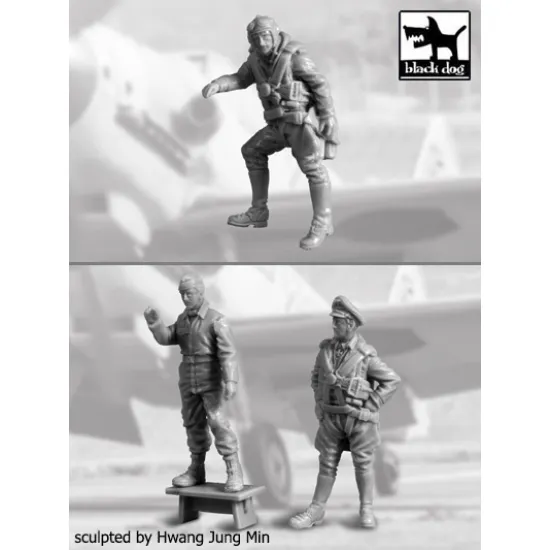 Black Dog F48005 1/48 German Pilots Mechanic Ww Ii