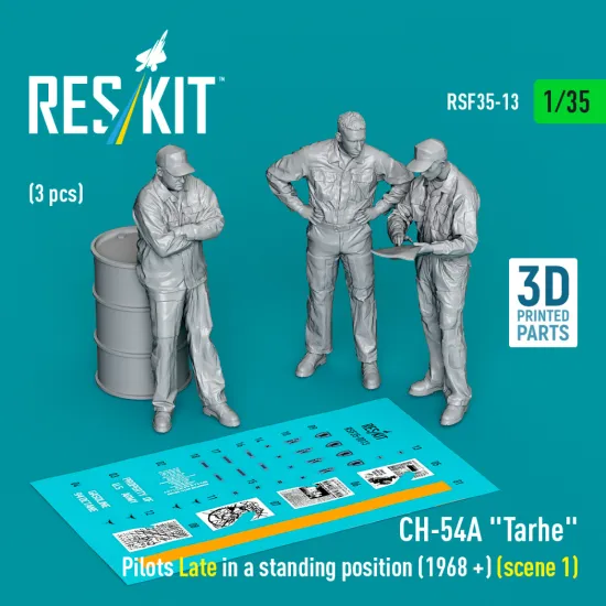 Reskit Rsf35-0013 1/35 Ch-54a Tarhe Pilsvots Late In A Standing Position 1968 Scene 1 3 Pcs