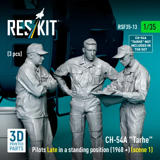 Reskit Rsf35-0013 1/35 Ch-54a Tarhe Pilsvots Late In A Standing Position 1968 Scene 1 3 Pcs