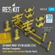 Reskit Rsk72-0020 1/32 Us Navy Mhu-191/M Aero 21a Munitions Transporter With Adapters For Missiles Carrier Fleet