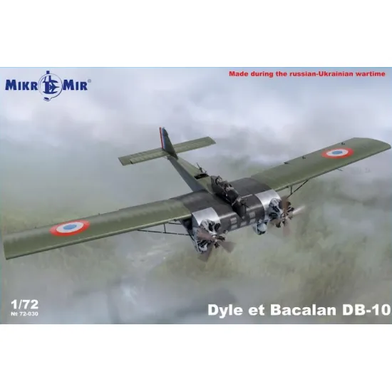Mikro Mir 72-030 1/72 Dyle Et Bacalan Db-10 Plastic Model Kit Mikro Mir 72-030 1/72 Dyle Et Bacalan Db-10 Plastic Model Kit