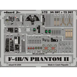 Photoetched set F-4B/N Phantom II Color, for Hasegawa kit 1/72 Eduard SS207