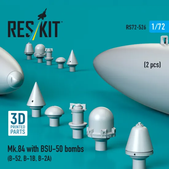 Reskit Rs72-0526 1/72 Mk.84 With Bsu-50 Bombs 2 Pcs B-52, B-1b, B-2a