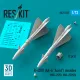 Reskit Rs72-0527 1/72 R-40td Aa-6 Acrid Missiles 2 Pcs Dummy 3d Printed Kit