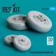 Reskit Rs72-0536 1/72 Fairey Gannet Wheels Set Dummy 3d Printed Kit Reskit Rs72-0536 1/72 Fairey Gannet Wheels Set Dummy 3d Printed Kit