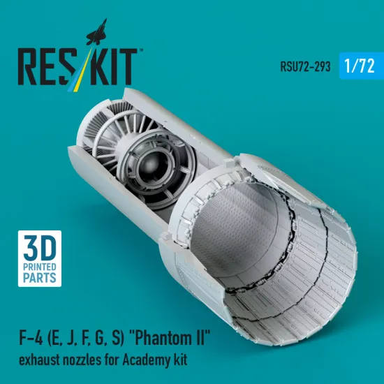 Reskit Rsu72-0293 1/72 F-4 E, J, F, G, S Phantom Ii Exhaust Nozzles For Academy Kit