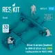 Reskit Rsf72-0072 1/72 Driver And Airmen Modern 3 Pcs Mhu-83 D/E Lift Truck Lower Loading Position For Rsk72-0008