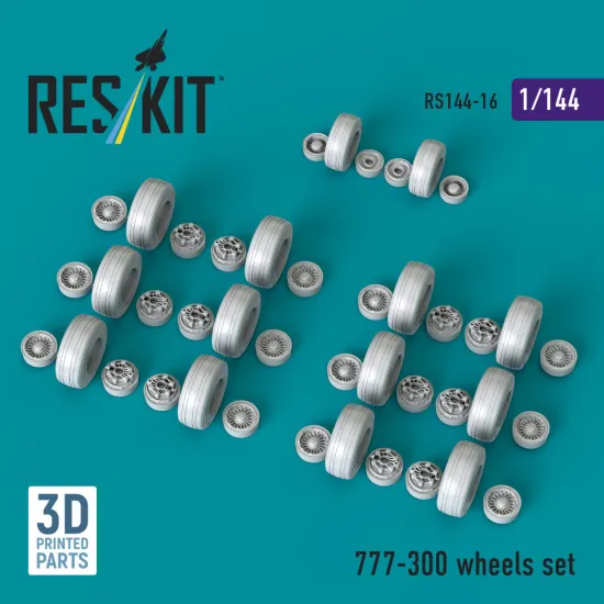 Reskit Rs144-0016 1/144 777-300 Wheels Set Resin Kit