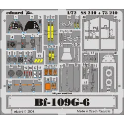 Photoetched set Bf-109G-6 Color, for Hasegawa kit 1/72 Eduard SS210