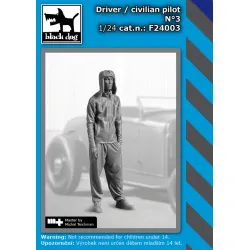 Black Dog F24003 1/24 Driver / Civilian Pilot N 3