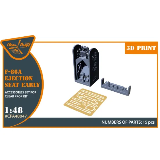 Clear Prop Cpa48047 1/48 F-86a Ejection Seat Early For Cp Kits