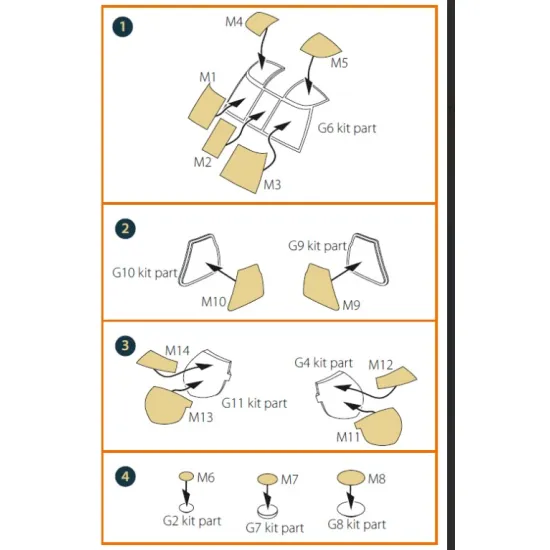 Clear Prop Cpa48095 1/48 Uh-60a Mh-60l Painting Mask On Yellow Kabuki Paper For Icm Kit