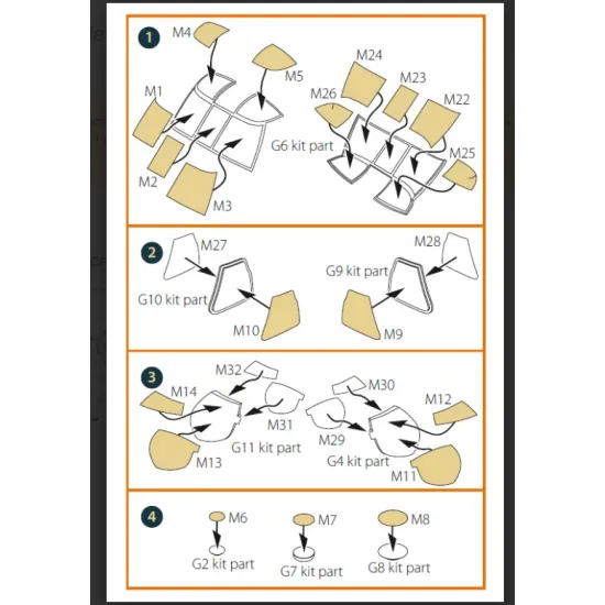 Clear Prop Cpa48096 1/48 Uh-60a Mh-60l Double-sided Painting Mask On Yellow Kabuki Paper For Icm Kit