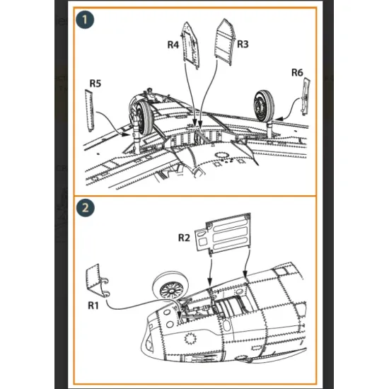 Clear Prop Cpa72168 1/72 F-86a Undercarriage Covers For Cp Kits