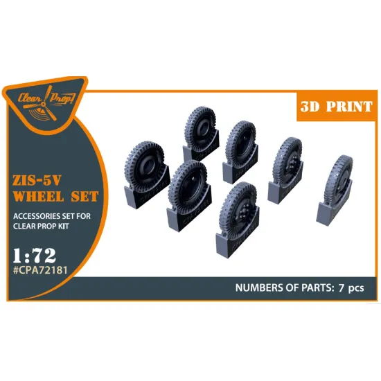 Clear Prop Cpa72181 1/72 Zis-5v Wheel Set