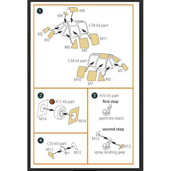 Clear Prop Cpa72189 1/72 J2m3 Raiden Painting Mask On Yellow Kabuki Paper For Hasegawa Kits