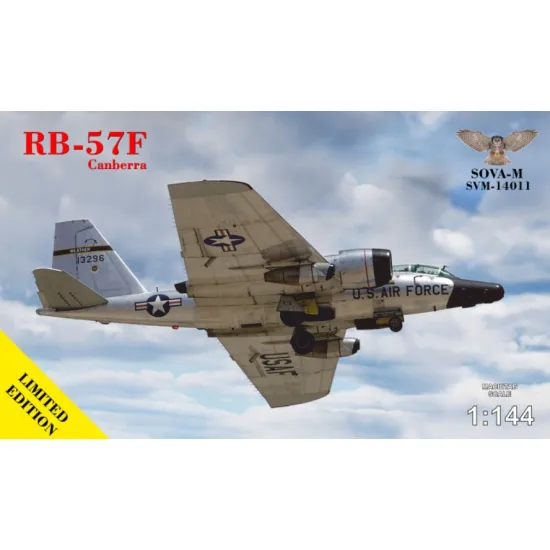 Sova Model 14011 1/144 Rb-57f Canbera Usaf Plastic Model Kit