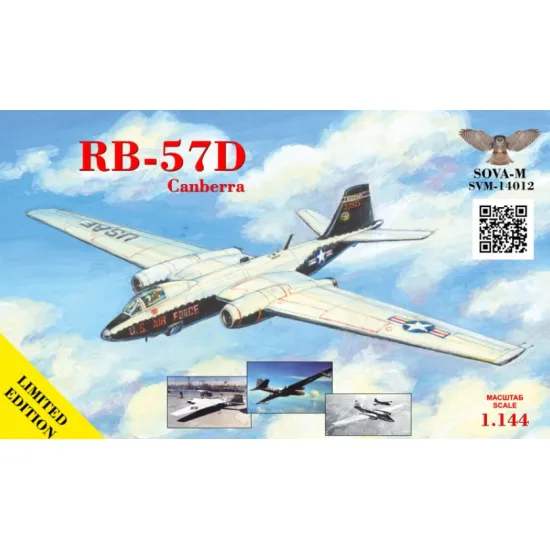 Sova Model 14012 1/144 Rb-57d Canbera Usaf Plastic Model Kit