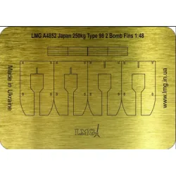 Lmg Ba-48048 1/48 Japan 250kg Type 98 2 Bomb Fins Thickness 0/2mm