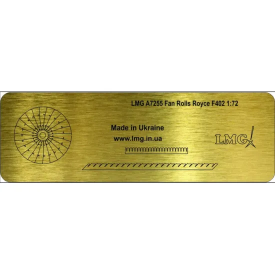 Lmg Ba-72059 1/72 Fan Rolls Royce F402 Thickness 0/1mm