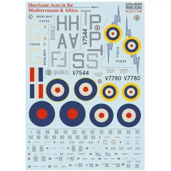 Print Scale 48-233 1/48 Hurrican Africa Aces Part 5
