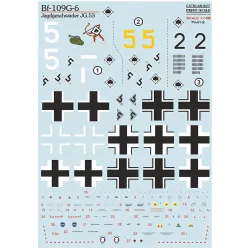 Print Scale 48-307 1/48 Messerschmitt Bf-109 Tropical Options Part 2