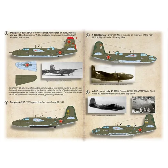 Print Scale 72-513 1/72 Boston Hawk A-20 Soviet Service