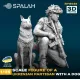 Spalah 19435 1/35 Figure Ukrainian Partisan With A Dog