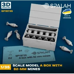 Spalah 19735 1/35 Set Of Scale Models A Box With 82-mm Mines