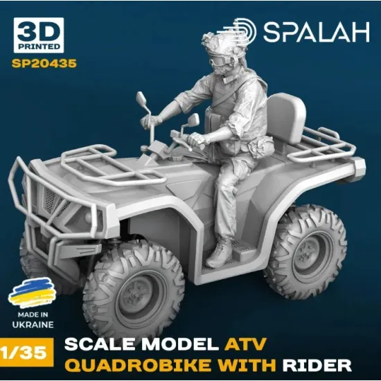 Spalah 20435 1/35 Set Of Model And Figure Atv Quadrobike With Rider Spalah 20435 1/35 Set Of Model And Figure Atv Quadrobike With Rider