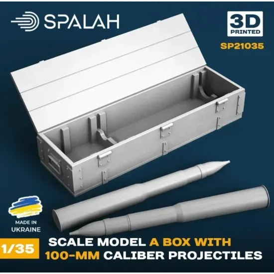 Spalah 21035 1/35 Set Of Scale Models A Box With 100 Mm Caliber Projectiles